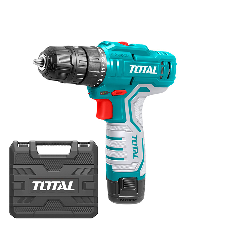 TOTAL Cordless Drill Set 12V Lithium-Ion TOTAL Cordless Drill Set 12V Lithium-Ion
