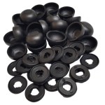 Armourdoor – View Protect Cover Caps and Washers – (Pack of 24) – Black Armourdoor – View Protect Cover Caps and Washers – (Pack of 24) – Black
