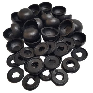 Armourdoor – View Protect Cover Caps and Washers – (Pack of 24) – Black Armourdoor – View Protect Cover Caps and Washers – (Pack of 24) – Black