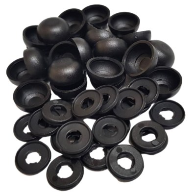 Armourdoor – View Protect Cover Caps and Washers – (Pack of 24) – Black Armourdoor – View Protect Cover Caps and Washers – (Pack of 24) – Black