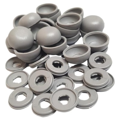 Armourdoor – View Protect Cover Caps and Washers – (Pack of 24) – Grey Armourdoor – View Protect Cover Caps and Washers – (Pack of 24) – Grey