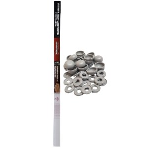 Armourdoor – View Protect Clear Strip (3m) with 24 x Grey Caps and Washers Armourdoor – View Protect Clear Strip (3m) with 24 x Grey Caps and Washers