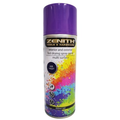 Zenith – Spray Paint / Interior and Exterior Fast Drying Spray Paint – Violet – A35 Zenith – Spray Paint / Interior and Exterior Fast Drying Spray Paint – Violet – A35