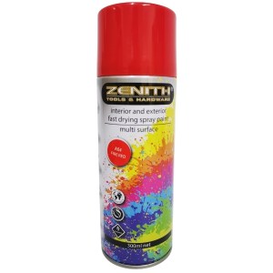 Zenith – Spray Paint / Interior and Exterior Fast Drying Spray Paint – Fire Red – A04 Zenith – Spray Paint / Interior and Exterior Fast Drying Spray Paint – Fire Red – A04