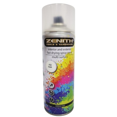 Zenith – Spray Paint / Interior and Exterior Fast Drying Spray Paint – Clear – A32 Zenith – Spray Paint / Interior and Exterior Fast Drying Spray Paint – Clear – A32