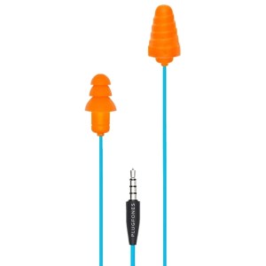 Plugfones – Wired Earphones – Guardian Series (Blue and Orange) Plugfones – Wired Earphones – Guardian Series (Blue and Orange)