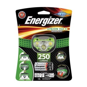 Energizer Vision HD+ Headlight 250 Lumens Black Energizer Vision HD+ Headlight 250 Lumens Black