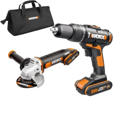 Worx – Cordless 2-Tool Combo Kit – 20V Worx – Cordless 2-Tool Combo Kit – 20V