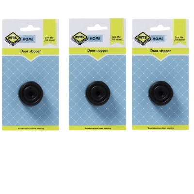Mts – Bulk Pack Of 3 Home Door Stopper -(Black) Mts – Bulk Pack Of 3 Home Door Stopper -(Black)