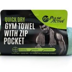 Gym Towel with Zip Pocket – Teal Gym Towel with Zip Pocket – Teal