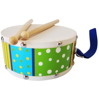 SourceDirect – Wooden Drum Instrument With 2 Wooden Drumsticks – Green SourceDirect – Wooden Drum Instrument With 2 Wooden Drumsticks – Green