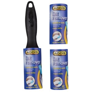 Addis – Lint Remover Plus 2X Refills – 40 Sheets x 3 Addis – Lint Remover Plus 2X Refills – 40 Sheets x 3
