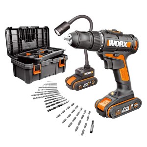 Worx Cordless 20V Impact Drill & Light 2.0Ah Li-Ion Kit Worx Cordless 20V Impact Drill & Light 2.0Ah Li-Ion Kit
