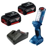 Bosch – Cordless Jobsite Light Including 2x Batteries & Quick Charger 18V Bosch – Cordless Jobsite Light Including 2x Batteries & Quick Charger 18V