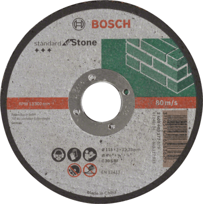 Straight Cutting Standard Stone C 30 S BF, 115, 22,23, 3,0 Straight Cutting Standard Stone C 30 S BF, 115, 22,23, 3,0