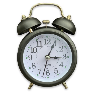 Twin Bell Alarm clock Assorted – Black Twin Bell Alarm clock Assorted – Black