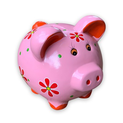Money Bank – Arts & Crafts – Ceramic – Decorative Piggy – 16cm x 20cm – Pink Money Bank – Arts & Crafts – Ceramic – Decorative Piggy – 16cm x 20cm – Pink