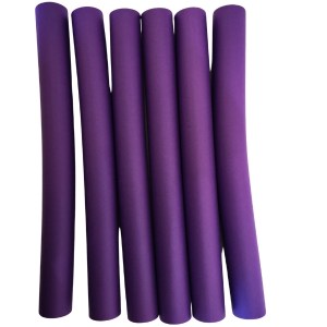 Health Glow – Pack Of 6 Flexible Rod Type Hair Curlers – Purple (23.5cm) Health Glow – Pack Of 6 Flexible Rod Type Hair Curlers – Purple (23.5cm)