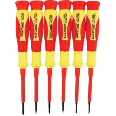 Tork Craft – Precision Electronic Insulated Screwdriver Set – 6 Pieces Tork Craft – Precision Electronic Insulated Screwdriver Set – 6 Pieces