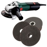 Metabo – Angle Grinder W 9-115 (600354010) And 5x Cutting Discs 115mm Metabo – Angle Grinder W 9-115 (600354010) And 5x Cutting Discs 115mm