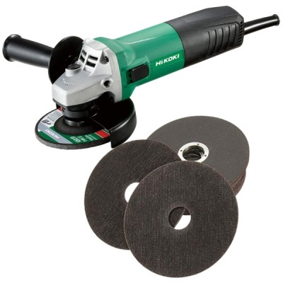 Hikoki – Angle Grinder – 730W And 5x Cutting Discs 115mm Hikoki – Angle Grinder – 730W And 5x Cutting Discs 115mm