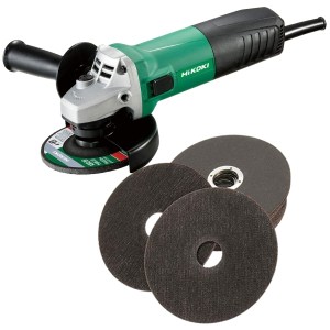 Hikoki – Angle Grinder – 730W And 5x Cutting Discs 115mm Hikoki – Angle Grinder – 730W And 5x Cutting Discs 115mm