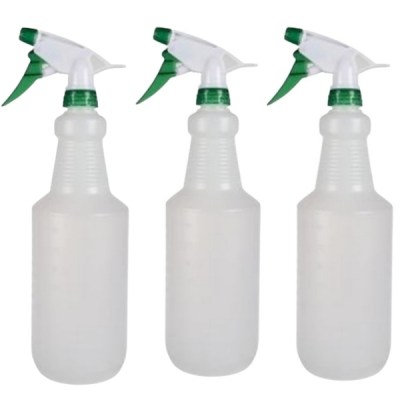SourceDirect -Pack Of 3 Plastic Trigger Sprayer Bottle -Transparent (900ml) SourceDirect -Pack Of 3 Plastic Trigger Sprayer Bottle -Transparent (900ml)