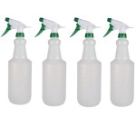 SourceDirect -Pack Of 4 Plastic Trigger Sprayer Bottle -Transparent (900ml) SourceDirect -Pack Of 4 Plastic Trigger Sprayer Bottle -Transparent (900ml)