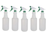 SourceDirect -Pack Of 5 Plastic Trigger Sprayer Bottle -Transparent (900ml) SourceDirect -Pack Of 5 Plastic Trigger Sprayer Bottle -Transparent (900ml)