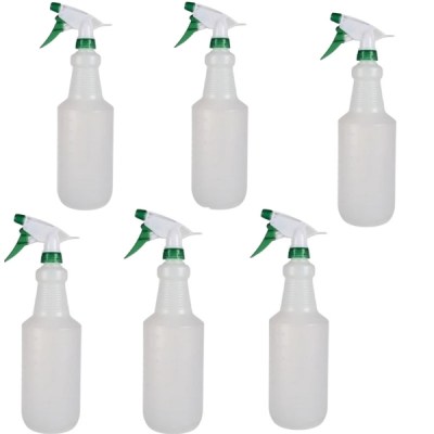 SourceDirect -Pack Of 6 Plastic Trigger Sprayer Bottle -Transparent (900ml) SourceDirect -Pack Of 6 Plastic Trigger Sprayer Bottle -Transparent (900ml)