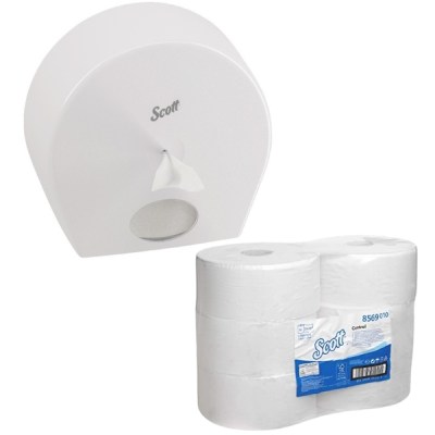 Scott – Control Centrefeed Toilet Paper Dispenser and Paper Combo Scott – Control Centrefeed Toilet Paper Dispenser and Paper Combo