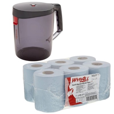 WypAll – Reach Centrefeed Dispenser & 6 Paper Rolls – Combo WypAll – Reach Centrefeed Dispenser & 6 Paper Rolls – Combo