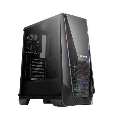 Antec NX400 ARGB LED Tempered Glass ATX Mid Tower Gaming Chassis – Black Antec NX400 ARGB LED Tempered Glass ATX Mid Tower Gaming Chassis – Black