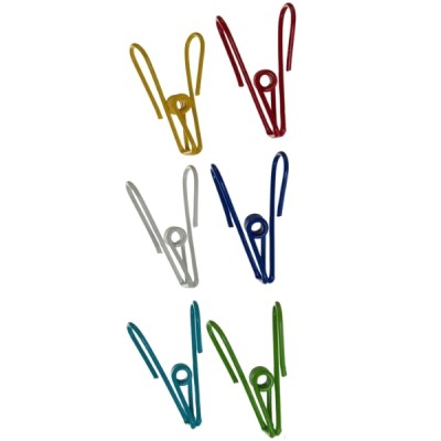 Hillhouse – Metal Clips – Assorted Colours – 6 Piece Hillhouse – Metal Clips – Assorted Colours – 6 Piece
