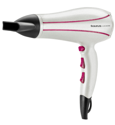Taurus Hair Dryer DC Motor Plastic White 2 Speed 2400W “Alize 2400 Ionic” Taurus Hair Dryer DC Motor Plastic White 2 Speed 2400W “Alize 2400 Ionic”