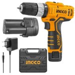 Ingco – Lithium-Ion Impact Drill (12V), 2 x Li-Ion Battery Pack and Charger Ingco – Lithium-Ion Impact Drill (12V), 2 x Li-Ion Battery Pack and Charger