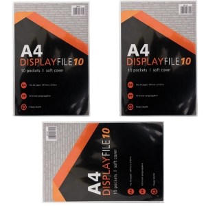 SourceDirect – A4 Display File / Flip File (10 Sleeves) – Pack of 3 SourceDirect – A4 Display File / Flip File (10 Sleeves) – Pack of 3