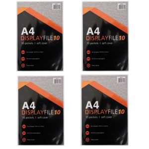SourceDirect – A4 Display File / Flip File (10 Sleeves) – Pack of 4 SourceDirect – A4 Display File / Flip File (10 Sleeves) – Pack of 4