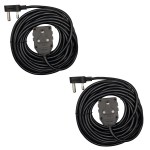 2 PACK: 10m Black Heavy Duty 16A Extension Electrical Lead / Cable 2 PACK: 10m Black Heavy Duty 16A Extension Electrical Lead / Cable