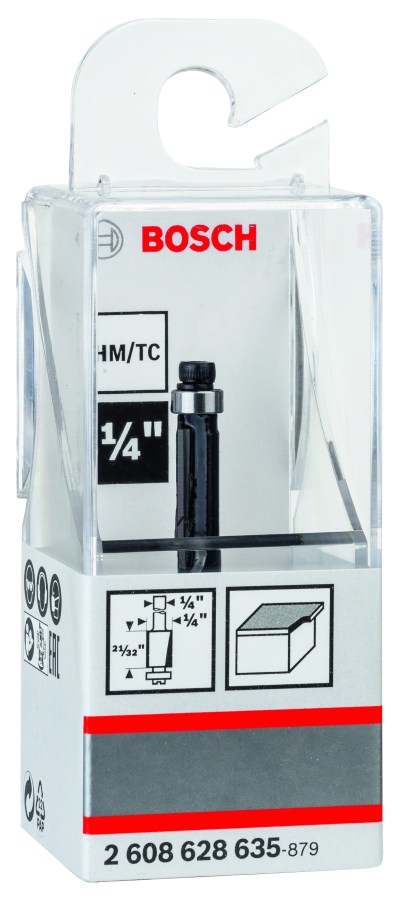 Laminate trim bit, 1/4″, D1 6.35 mm, L 16.2 mm, G 54 mm 1/4″, D1 6,35 mm, L 16,7 mm, G 54 mm Laminate trim bit, 1/4″, D1 6.35 mm, L 16.2 mm, G 54 mm 1/4″, D1 6,35 mm, L 16,7 mm, G 54 mm