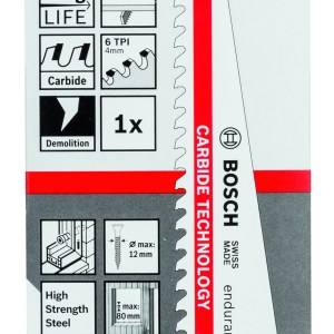 Reciprocating saw blade S 956 DHM Carbide endurance for Window Demolition Reciprocating saw blade S 956 DHM Carbide endurance for Window Demolition