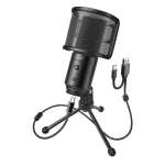 Fifine K683A Cardioid USB Condenser Microphone with Tripod – Black Fifine K683A Cardioid USB Condenser Microphone with Tripod – Black