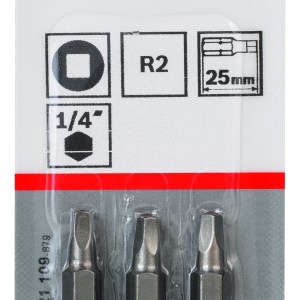 Screwdriver bit Extra Hard R2, 25 mm, 3 pc Screwdriver bit Extra Hard R2, 25 mm, 3 pc