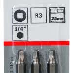 Screwdriver bit Extra Hard R3, 25 mm, 3 pc Screwdriver bit Extra Hard R3, 25 mm, 3 pc