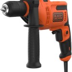 Black+Decker 500W Corded Hammer Drill Power Tool with Side Handle Black+Decker 500W Corded Hammer Drill Power Tool with Side Handle