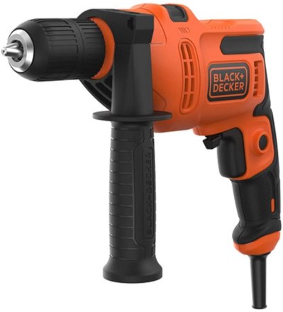 Black+Decker 500W Corded Hammer Drill Power Tool with Side Handle Black+Decker 500W Corded Hammer Drill Power Tool with Side Handle