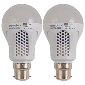 Eurolux – Rechargeable LED Lamp/Day Light 6500k 5W B22 LED Lamp – Pack of 2 Eurolux – Rechargeable LED Lamp/Day Light 6500k 5W B22 LED Lamp – Pack of 2