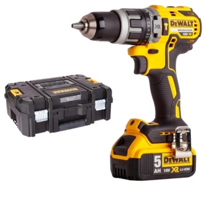 Dewalt – Hammer Drill / Brushless Hammer Drill 18V with 1 x 5Ah Battery Dewalt – Hammer Drill / Brushless Hammer Drill 18V with 1 x 5Ah Battery