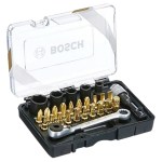 Bosch – Screwdriver Bit & Ratchet Set (Limited Edition) – 27 Piece Bosch – Screwdriver Bit & Ratchet Set (Limited Edition) – 27 Piece