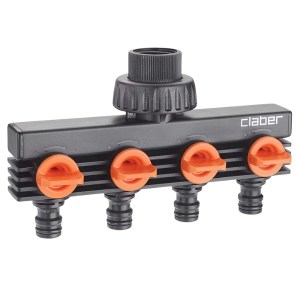 Claber – Tap Connector / 4 – Outlet Distributor Claber – Tap Connector / 4 – Outlet Distributor